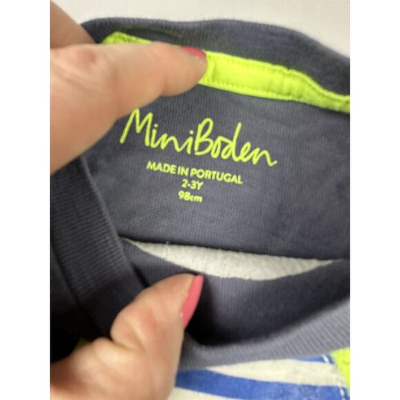 Boys Mini Boden Skull Applique Shirt Size 2-3 years - Picture 4 of 4